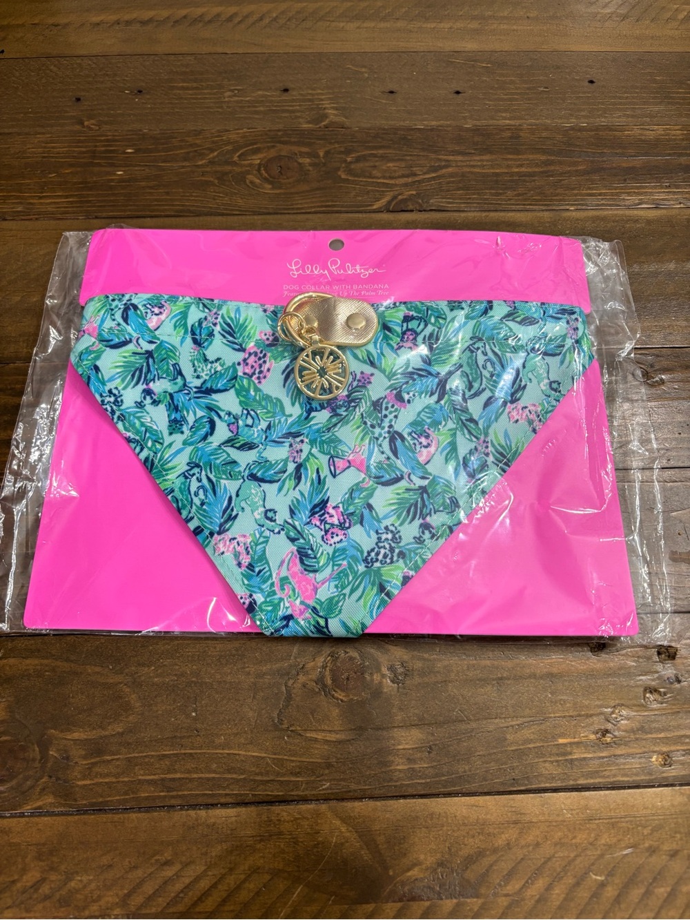 Lilly Pulitzer Dog Collar with Bandana Size Medium/Large